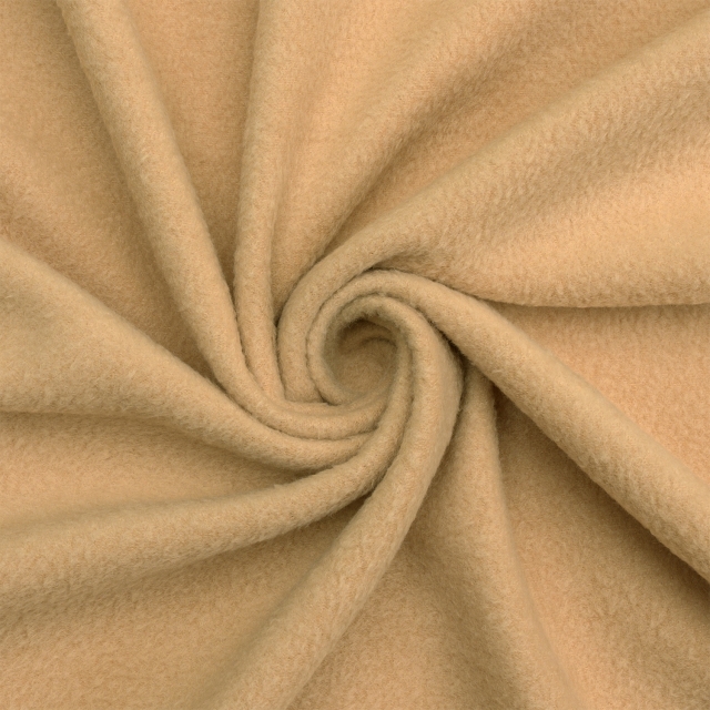 Camel Solid Fleece Fabric